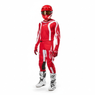 CONJUNTO ALPINESTARS FLUID LURV T 38 ROJO BLANCO **