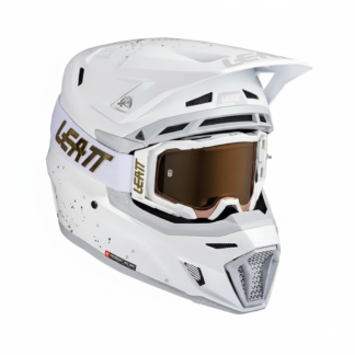 CASCO LEAT KIT CON ANTIPARRA 8,5 T XL BLANCO  **